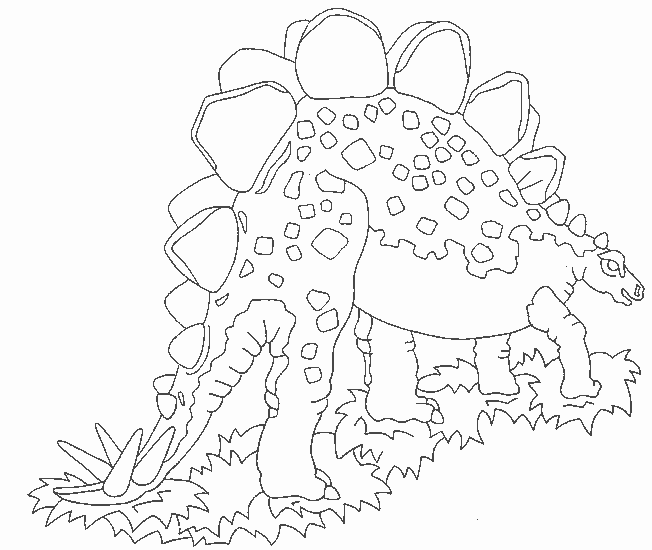 coloriage dinosaure a ecaille